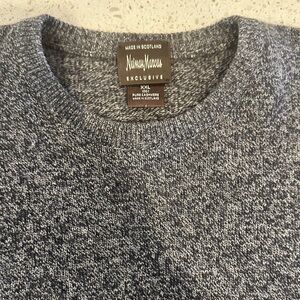 Neiman Marcus Charcoal Gray Cashmere Crew Neck Sweater Xxl